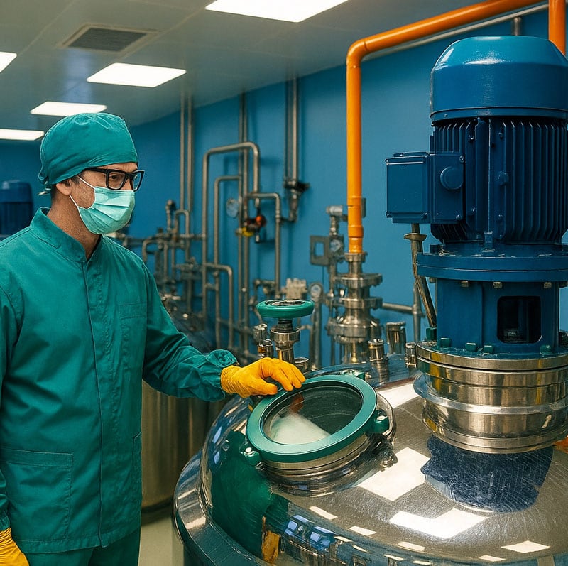 Pharma mixing tank - square